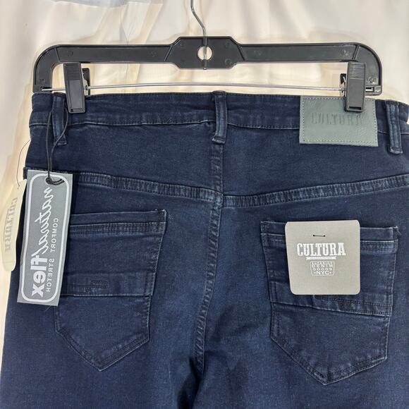 CULTURA  Boy's Super Flex skinny Jeans, Dk Blue, 18 - Picture 7 of 7